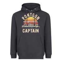 Smoke retro pontoon captain of the boat funny river cruising gift for pontoo Heavyweight Hoodie - linhVisuals