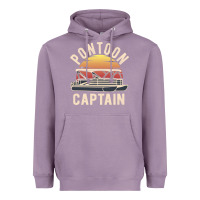 Lavender retro pontoon captain of the boat funny river cruising gift for pontoo Heavyweight Hoodie - linhVisuals