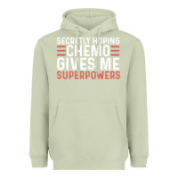 Matcha secretly hoping chemo gives me superpowers cancer awareness gifts Heavyweight Hoodie - linhVisuals
