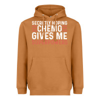 Meerkat secretly hoping chemo gives me superpowers cancer awareness gifts Heavyweight Hoodie - linhVisuals
