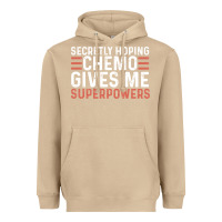 Mushroom secretly hoping chemo gives me superpowers cancer awareness gifts Heavyweight Hoodie - linhVisuals