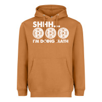 Meerkat shhh i'm doing math gym funny bodybuilding weightlifting humor quote Heavyweight Hoodie - linhVisuals
