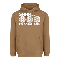 Toasted Coconut shhh i'm doing math gym funny bodybuilding weightlifting humor quote Heavyweight Hoodie - linhVisuals