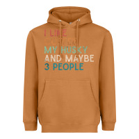 Meerkat siberian husky dog i like coffee my husky and maybe 3 people vintage d Heavyweight Hoodie - linhVisuals