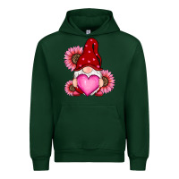 Forest Green valentine's day with sunflowers gnomes Urban Hoodie - RanaPortraitStore