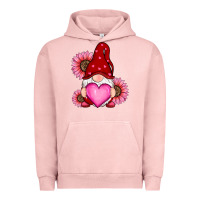 Pigment Salmon valentine's day with sunflowers gnomes Urban Hoodie - RanaPortraitStore
