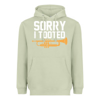 Matcha sorry i tooted funny trumpet player pun gift sarcastic humor quote Heavyweight Hoodie - linhVisuals
