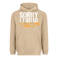 Mushroom sorry i tooted funny trumpet player pun gift sarcastic humor quote Heavyweight Hoodie - linhVisuals