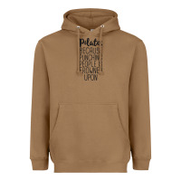 Toasted Coconut pilates because punching people is frowned upon t shirt Heavyweight Hoodie - linhVisuals