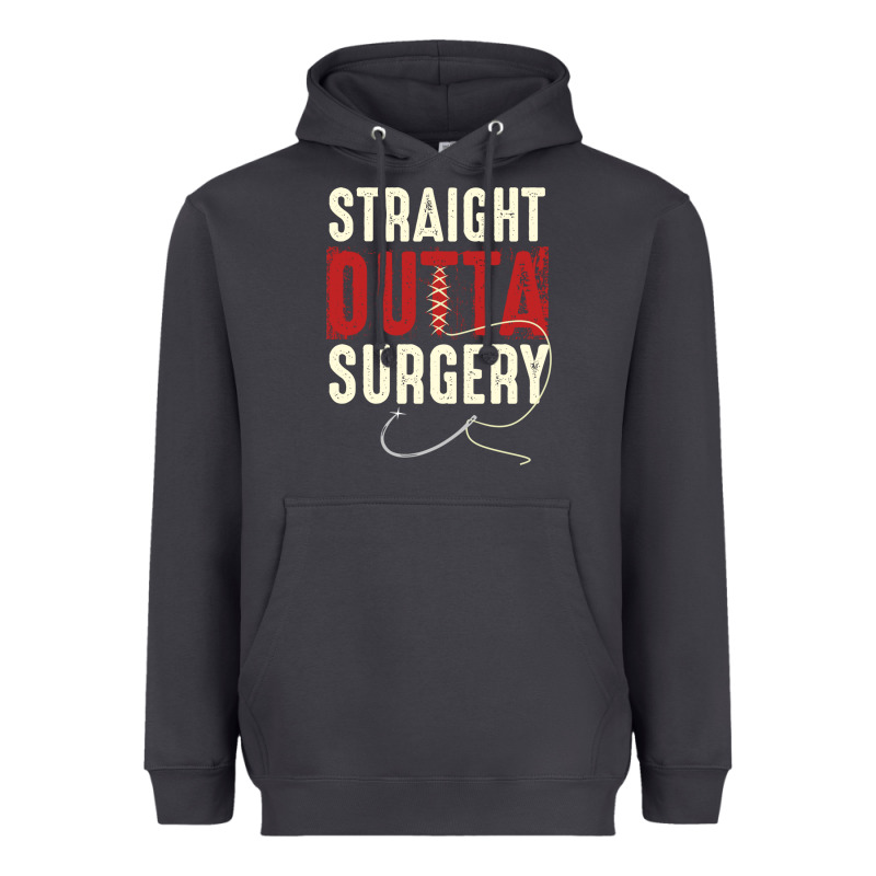 Straight Outta Surgery Funny Get Well Soon Gifts Post Surgery Supporti Heavyweight Hoodie by linhVisuals | Teevron