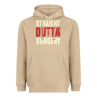 Mushroom straight outta surgery funny get well soon gifts post surgery supporti Heavyweight Hoodie - linhVisuals