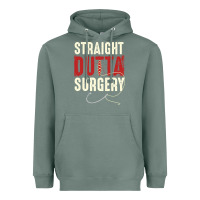 Sage straight outta surgery funny get well soon gifts post surgery supporti Heavyweight Hoodie - linhVisuals