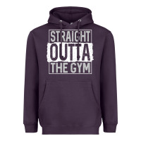Plum straight outta the gym Heavyweight Hoodie - linhVisuals