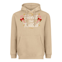 Mushroom sweet but twisted candy cane christmas humor funny and cute gifts for Heavyweight Hoodie - linhVisuals