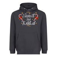 Smoke sweet but twisted candy cane christmas humor funny and cute gifts for Heavyweight Hoodie - linhVisuals