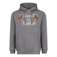 Storm sweet but twisted candy cane christmas humor funny and cute gifts for Heavyweight Hoodie - linhVisuals