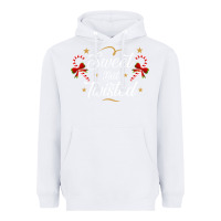 White sweet but twisted candy cane christmas humor funny and cute gifts for Heavyweight Hoodie - linhVisuals