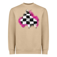 Mushroom race flag glitter patch Heavyweight Sweatshirt - AdoDesignShop