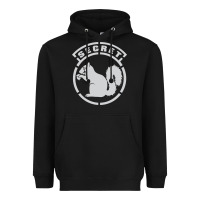 Black Secret Squirrel Heavyweight Hoodie - linhVisuals