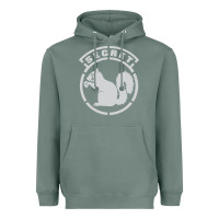 Sage Secret Squirrel Heavyweight Hoodie - linhVisuals