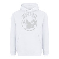 White Secret Squirrel Heavyweight Hoodie - linhVisuals