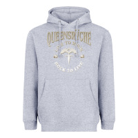 Heather Grey ‘Qüëënsrÿche Live To ock Heavyweight Hoodie - linhVisuals