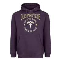 Plum ‘Qüëënsrÿche Live To ock Heavyweight Hoodie - linhVisuals