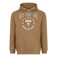 Toasted Coconut ‘Qüëënsrÿche Live To ock Heavyweight Hoodie - linhVisuals