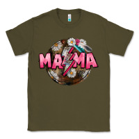 Army Green Mama lightning bolt Mother's Day Classic Tee - CowGirlArtShop