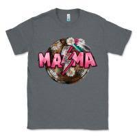 Charcoal Heather Mama lightning bolt Mother's Day Classic Tee - CowGirlArtShop