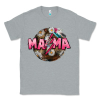 Heather Grey Mama lightning bolt Mother's Day Classic Tee - CowGirlArtShop