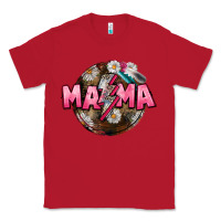 Red Mama lightning bolt Mother's Day Classic Tee - CowGirlArtShop