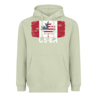 Matcha us eh american canadian flag canada day leaf with usa flag inside Heavyweight Hoodie - linhVisuals