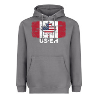 Storm us eh american canadian flag canada day leaf with usa flag inside Heavyweight Hoodie - linhVisuals