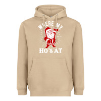 Mushroom where my ho's at funny santa christmas pun naughty xmas humor gift Heavyweight Hoodie - linhVisuals