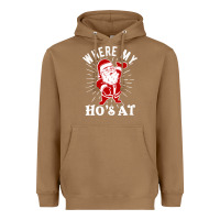 Toasted Coconut where my ho's at funny santa christmas pun naughty xmas humor gift Heavyweight Hoodie - linhVisuals