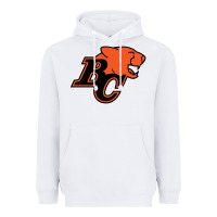 White BC Lions Heavyweight Hoodie - linhVisuals