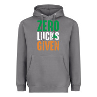 Storm zero lucks given funny st patricks day joke quote lucky shamrock irela Heavyweight Hoodie - linhVisuals