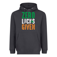 Smoke zero lucks given funny st patricks day joke quote lucky shamrock irela Heavyweight Hoodie - linhVisuals