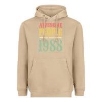 Mushroom vintage 1988 awesome people are born in 1988 31st birthday gift for me Heavyweight Hoodie - linhVisuals