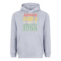 Heather Grey vintage 1988 awesome people are born in 1988 31st birthday gift for me Heavyweight Hoodie - linhVisuals