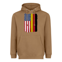 Toasted Coconut united states with germany flag mix us and german country flags Heavyweight Hoodie - linhVisuals