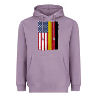 Lavender united states with germany flag mix us and german country flags Heavyweight Hoodie - linhVisuals