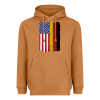 Meerkat united states with germany flag mix us and german country flags Heavyweight Hoodie - linhVisuals