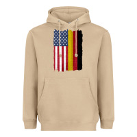 Mushroom united states with germany flag mix us and german country flags Heavyweight Hoodie - linhVisuals