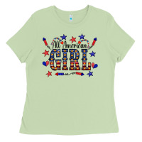 Matcha All American Girl Ladies Tee - CowCowDesign