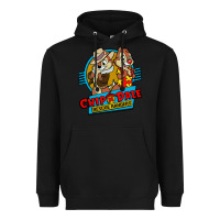 Black chip and dale anime character Heavyweight Hoodie - linhVisuals