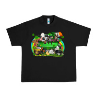 Black St. Patrick's Day farm animal truck Urban Heavy Tee - FaDigitalArtStudio
