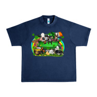 Navy St. Patrick's Day farm animal truck Urban Heavy Tee - FaDigitalArtStudio