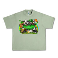 Oil Green St. Patrick's Day farm animal truck Urban Heavy Tee - FaDigitalArtStudio